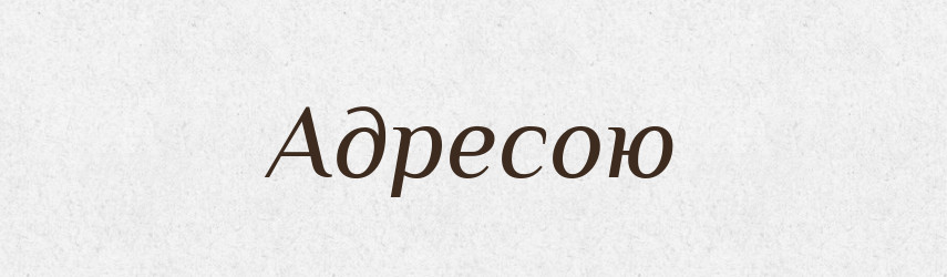 Адресою — Фразеологічний словник української мови