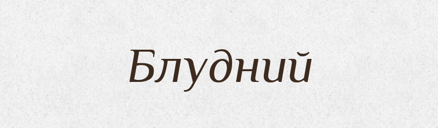 Блудний — Фразеологічний словник української мови