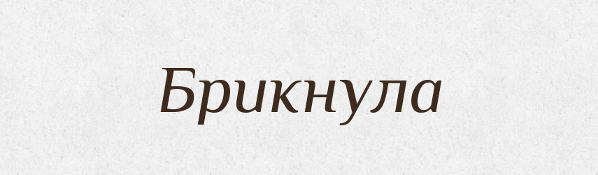 Брикнула — Фразеологічний словник української мови