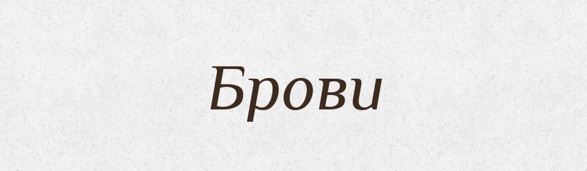 Брови — Фразеологічний словник української мови