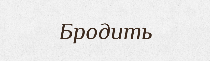 Бродить — Фразеологічний словник української мови