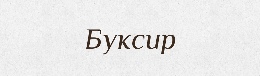 Буксир — Фразеологічний словник української мови