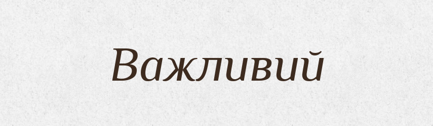 Важливий — Фразеологічний словник української мови