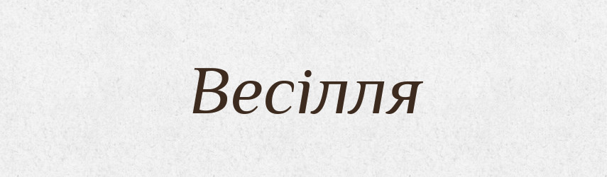 Весілля — Фразеологічний словник української мови