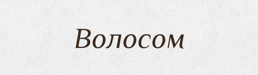 Волосом — Фразеологічний словник української мови