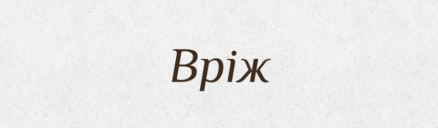 Вріж — Фразеологічний словник української мови