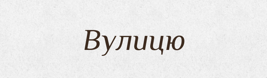 Вулицю — Фразеологічний словник української мови