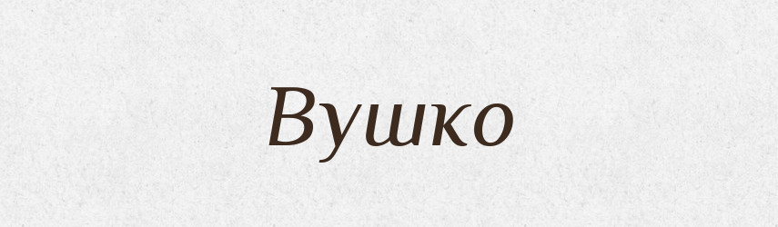 Вушко — Фразеологічний словник української мови