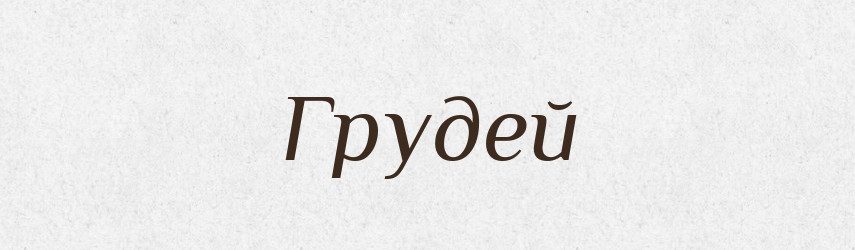Грудей — Фразеологічний словник української мови