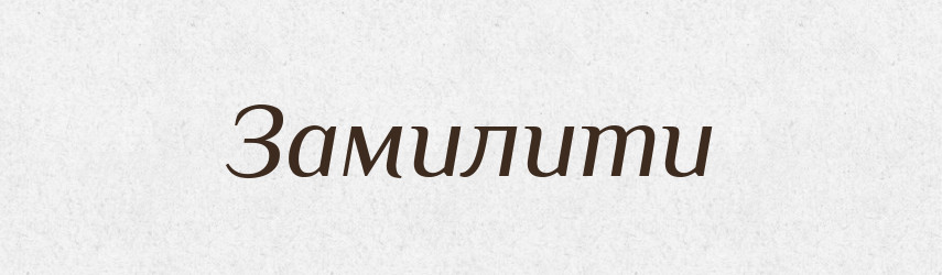 Замилити — Фразеологічний словник української мови