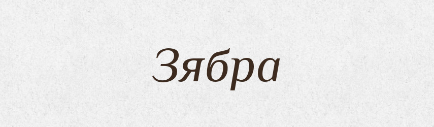 Зябра — Фразеологічний словник української мови