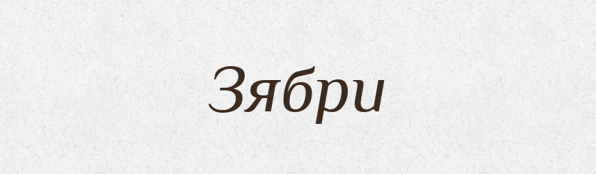 Зябри — Фразеологічний словник української мови