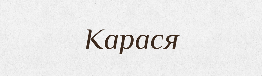 Карася — Фразеологічний словник української мови