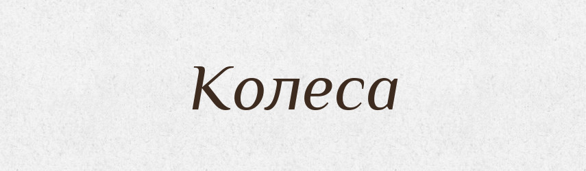 Колеса — Фразеологічний словник української мови