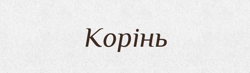 Корінь — Фразеологічний словник української мови