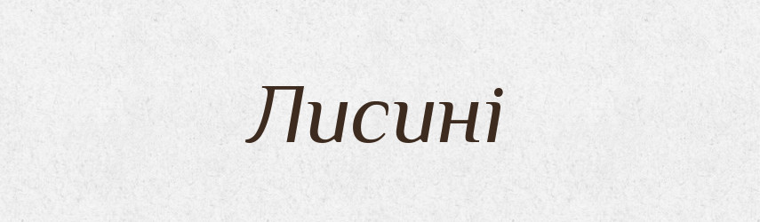 Лисині — Фразеологічний словник української мови