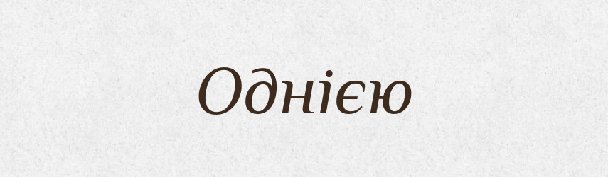 Однією — Фразеологічний словник української мови