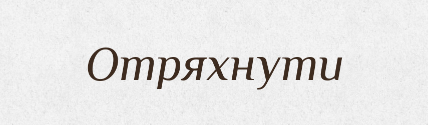Отряхнути — Фразеологічний словник української мови