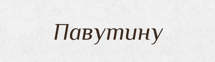 Павутину — Фразеологічний словник української мови