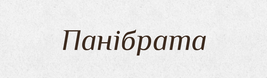 Панібрата — Фразеологічний словник української мови