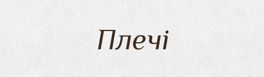 Плечі — Фразеологічний словник української мови