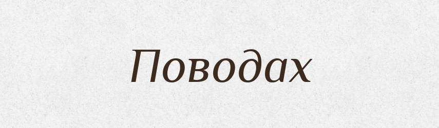 Поводах — Фразеологічний словник української мови