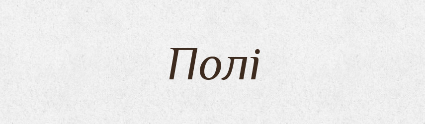 Полі — Фразеологічний словник української мови
