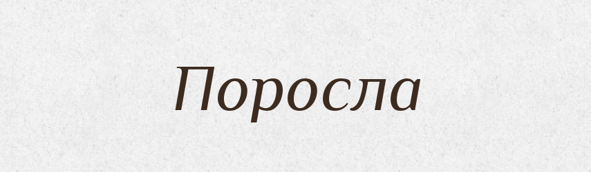 Поросла — Фразеологічний словник української мови