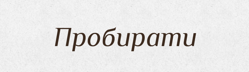 Пробирати — Фразеологічний словник української мови