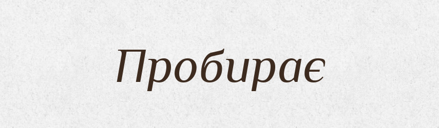 Пробирає — Фразеологічний словник української мови