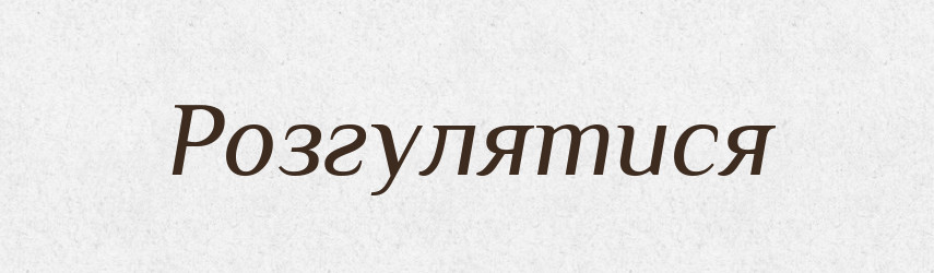 Розгулятися — Фразеологічний словник української мови