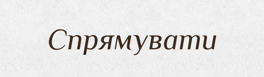 Спрямувати — Фразеологічний словник української мови