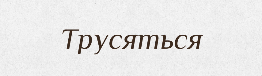 Трусяться — Фразеологічний словник української мови