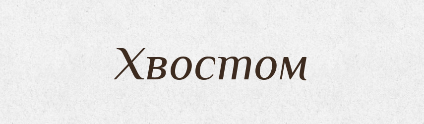 Хвостом — Фразеологічний словник української мови