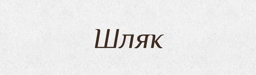 Шляк — Фразеологічний словник української мови